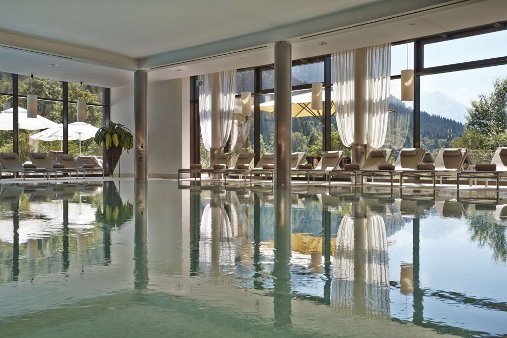 Indoor pool of Kempinski Hotel Berchtesgaden